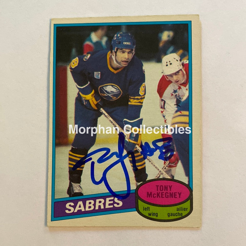 Tony Mckegney - Autographed Card 1980-81 Opc Rookie