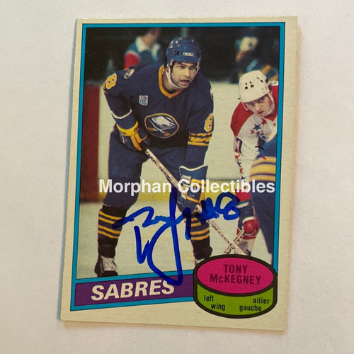 Tony Mckegney - Autographed Card 1980-81 Opc Rookie