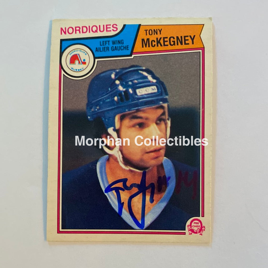 Tony Mckegney - Autographed Card 1983-84 Opc