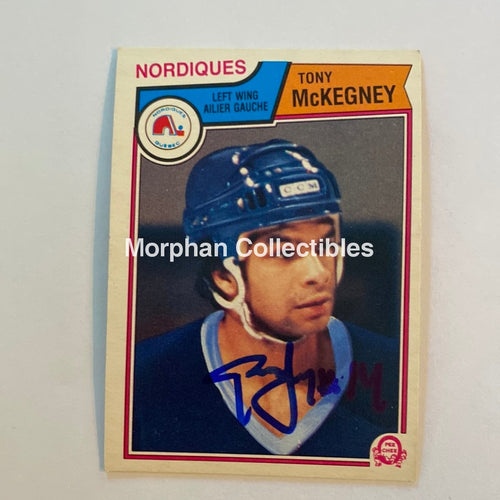 Tony Mckegney - Autographed Card 1983-84 Opc