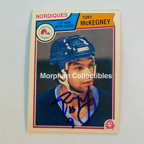 Tony Mckegney - Autographed Card 1983-84 Opc