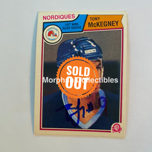 Tony Mckegney - Autographed Card 1983-84 Opc