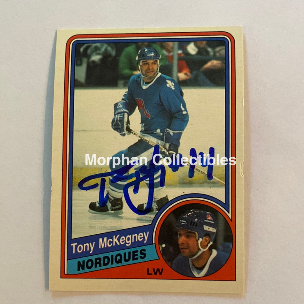 Tony Mckegney - Autographed Card 1984-85 Opc