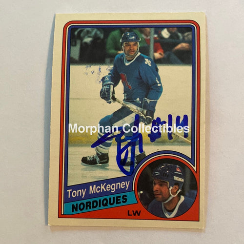 Tony Mckegney - Autographed Card 1984-85 Opc
