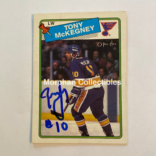 Tony Mckegney - Autographed Card 1988-89 Opc