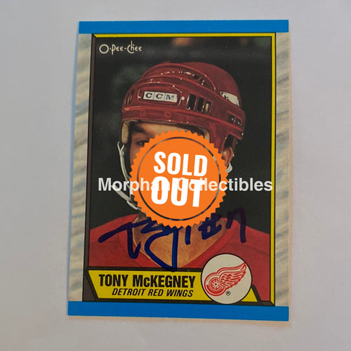 Tony Mckegney - Autographed Card 1989-90 Opc