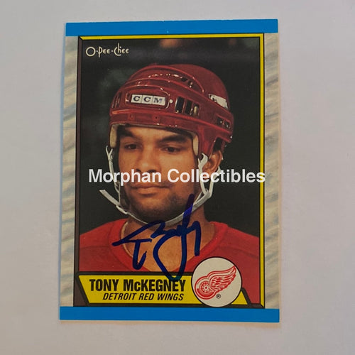 Tony Mckegney - Autographed Card 1989-90 Opc