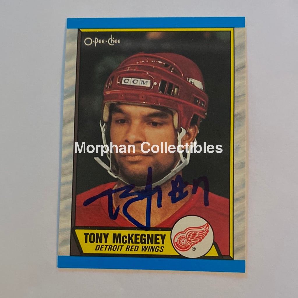 Tony Mckegney - Autographed Card 1989-90 Opc