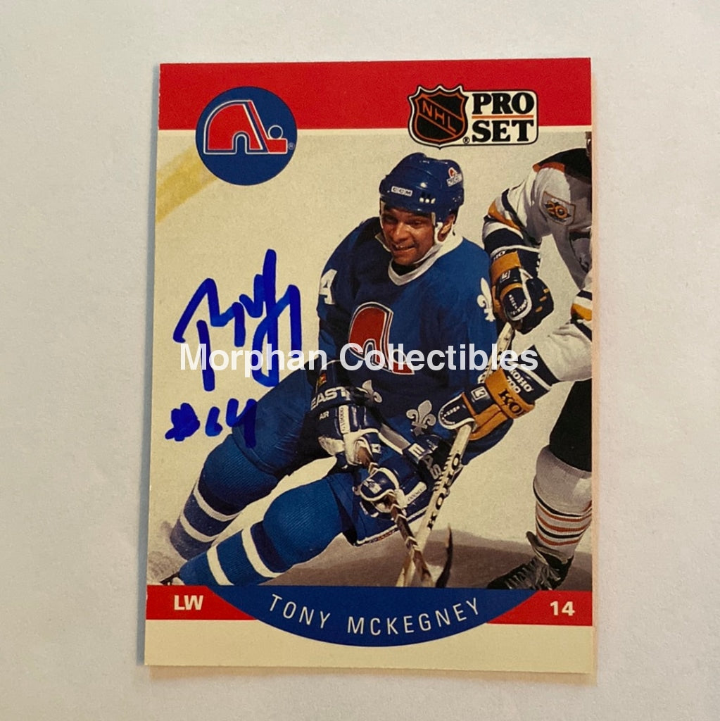 Tony Mckegney - Autographed Card 1990-91 Pro Set