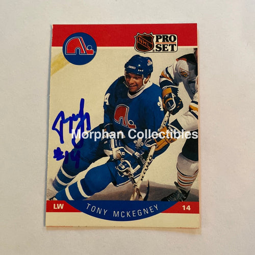 Tony Mckegney - Autographed Card 1990-91 Pro Set