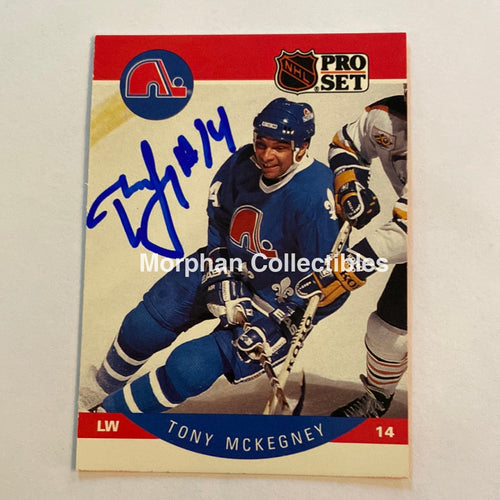 Tony Mckegney - Autographed Card 1990-91 Pro Set