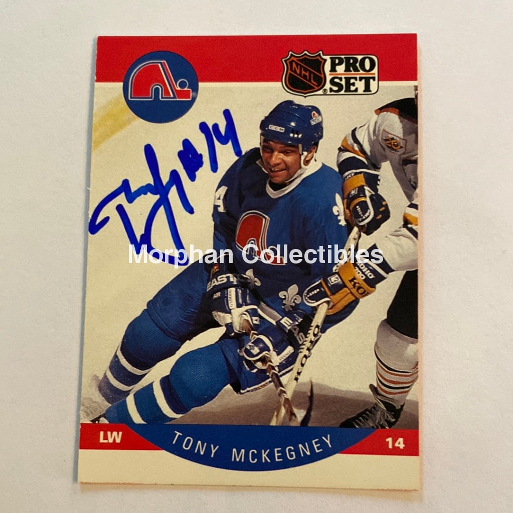 Tony Mckegney - Autographed Card 1990-91 Pro Set