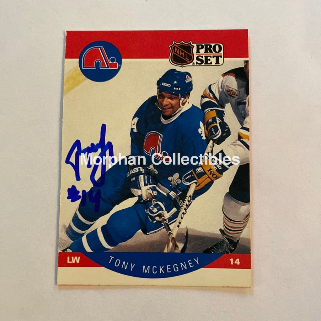 Tony Mckegney - Autographed Card 1990-91 Pro Set