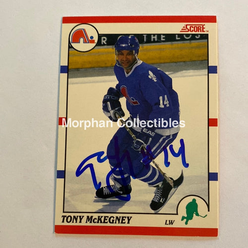 Tony Mckegney - Autographed Card 1990-91 Score