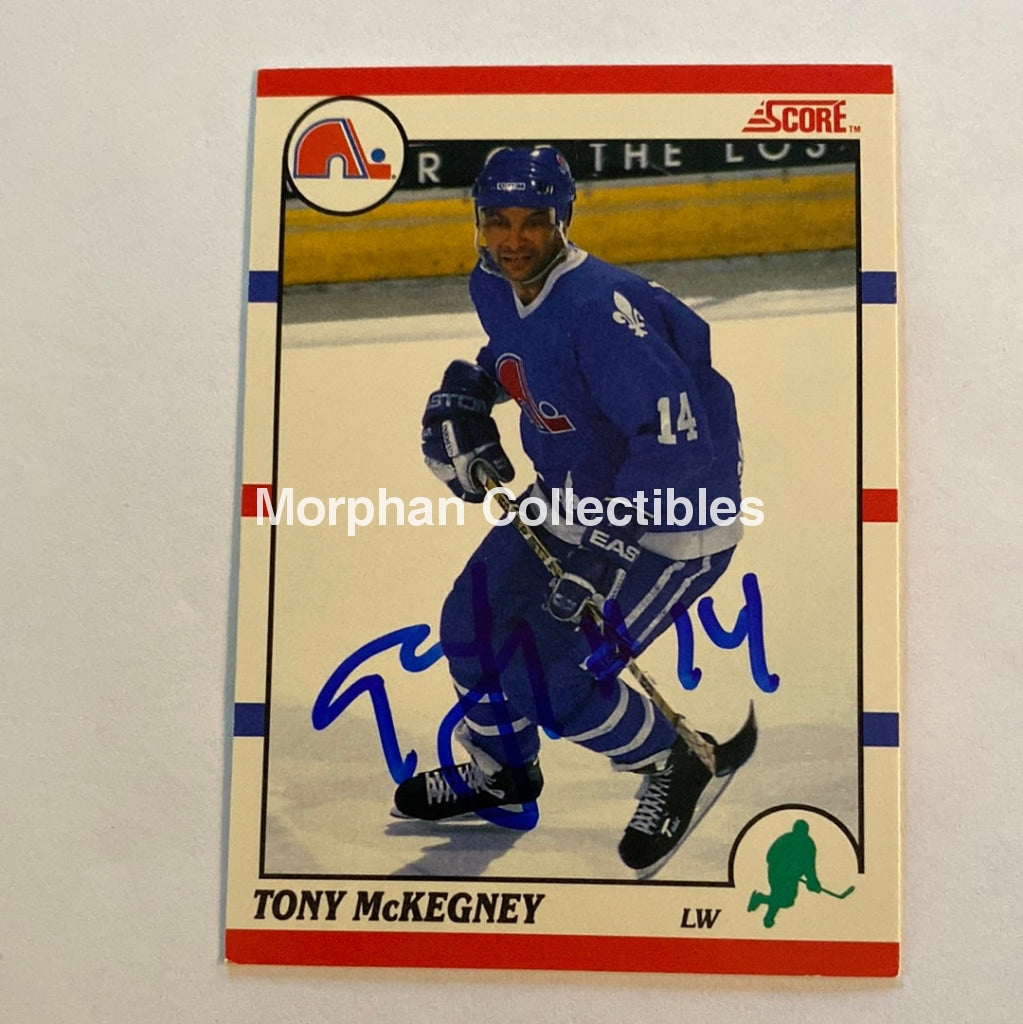 Tony Mckegney - Autographed Card 1990-91 Score