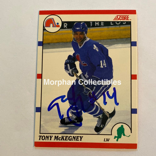 Tony Mckegney - Autographed Card 1990-91 Score