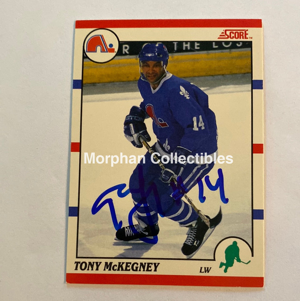 Tony Mckegney - Autographed Card 1990-91 Score