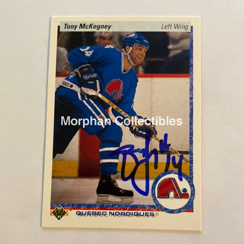 Tony Mckegney - Autographed Card 1990-91 Upper Deck