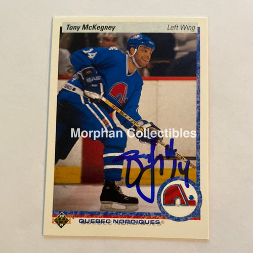 Tony Mckegney - Autographed Card 1990-91 Upper Deck