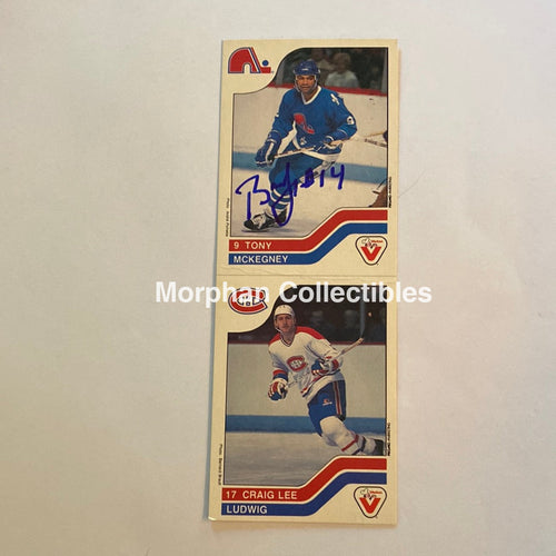 Tony Mckegney - Autographed Card Vachon