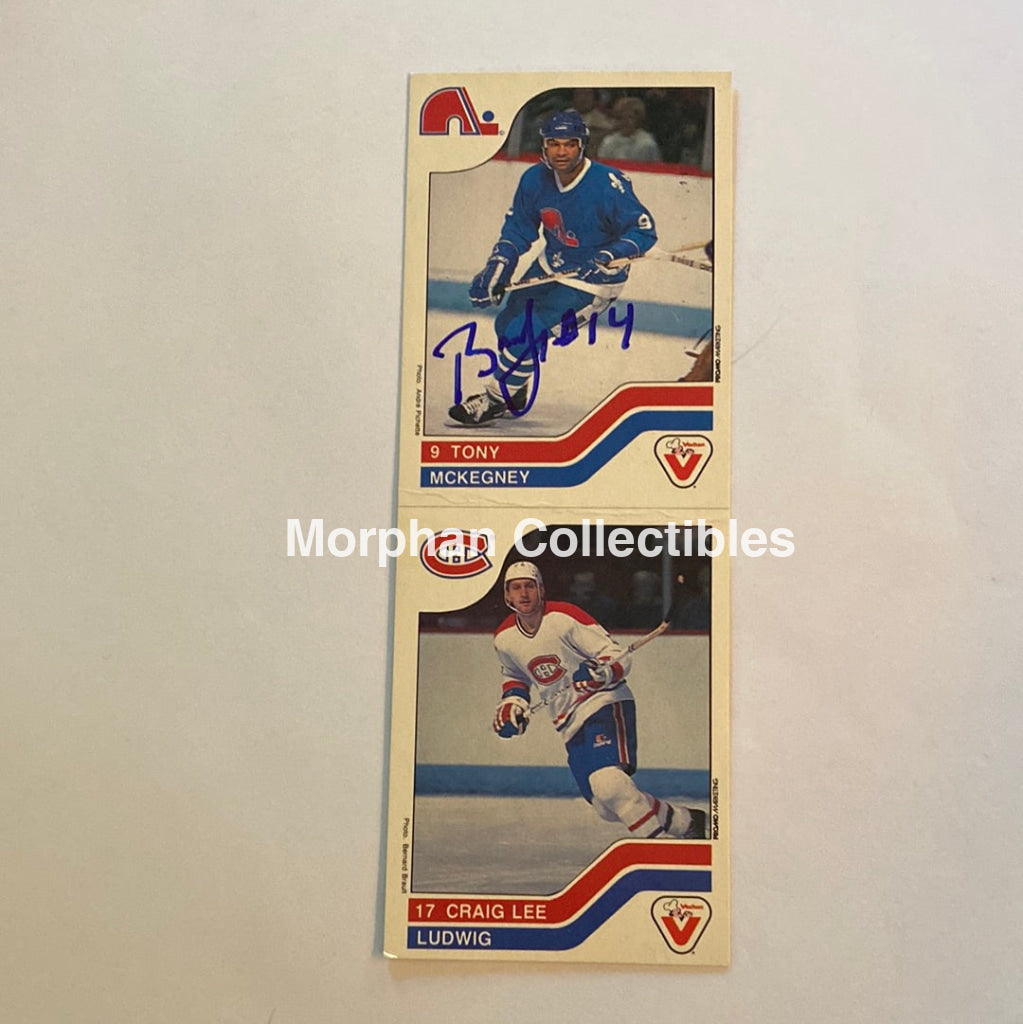 Tony Mckegney - Autographed Card Vachon