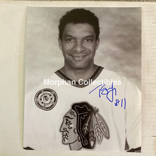 Tony Mckegney - Autographed Chicago Black Hawks 8X10 Photo