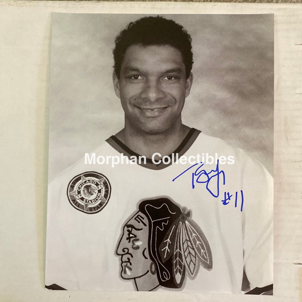 Tony Mckegney - Autographed Chicago Black Hawks 8X10 Photo