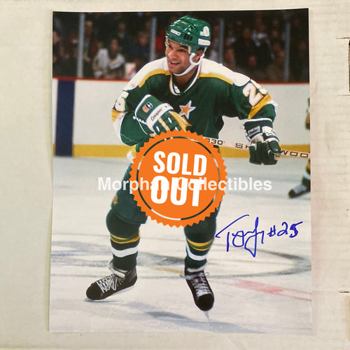 Tony Mckegney - Autographed Minnesota North Stars 8X10 Photo