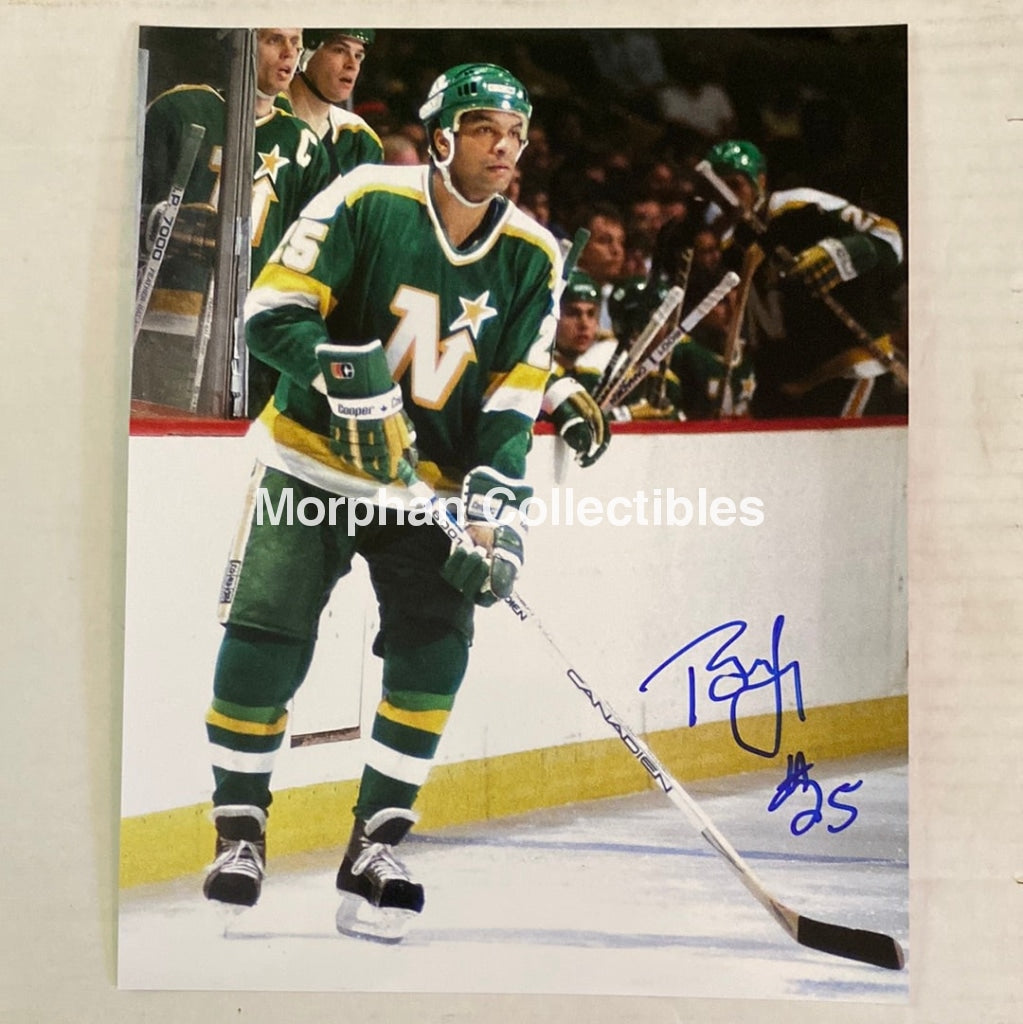 Tony Mckegney - Autographed Minnesota North Stars 8X10 Photo