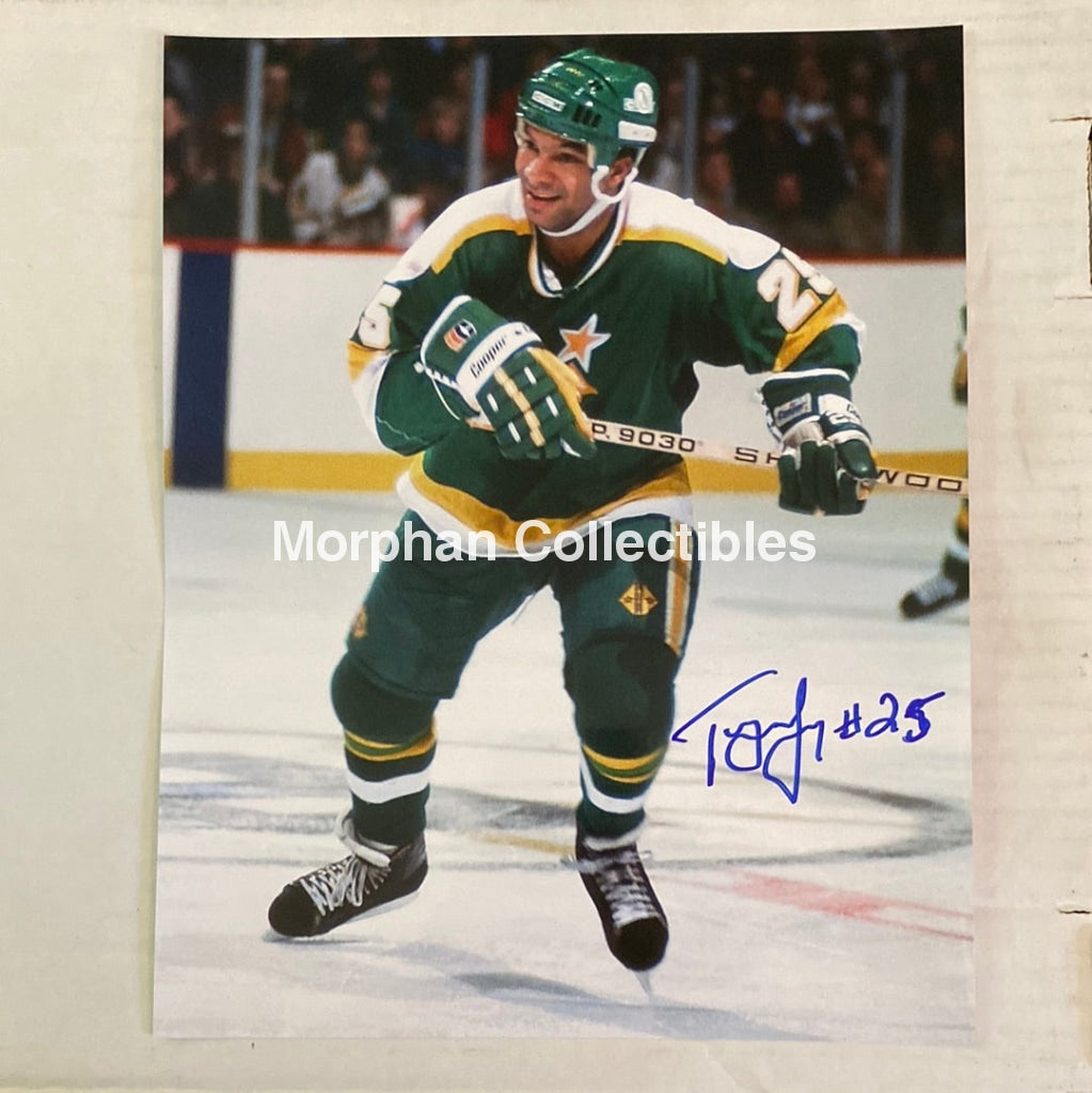 Tony Mckegney - Autographed Minnesota North Stars 8X10 Photo