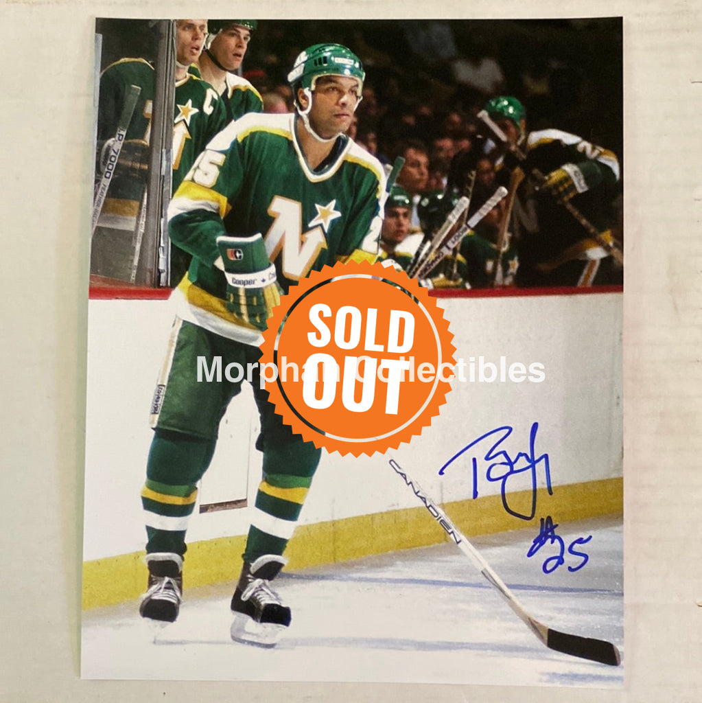 Tony Mckegney - Autographed Minnesota North Stars 8X10 Photo