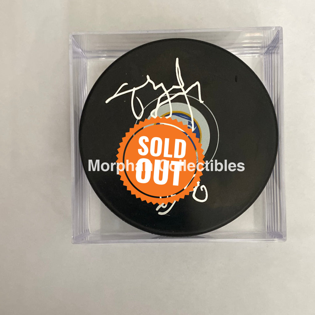 Tony Mckegney - Autographed Puck Buffalo Sabres