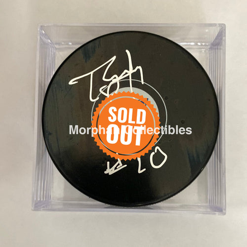 Tony Mckegney - Autographed Puck St Louis Blues