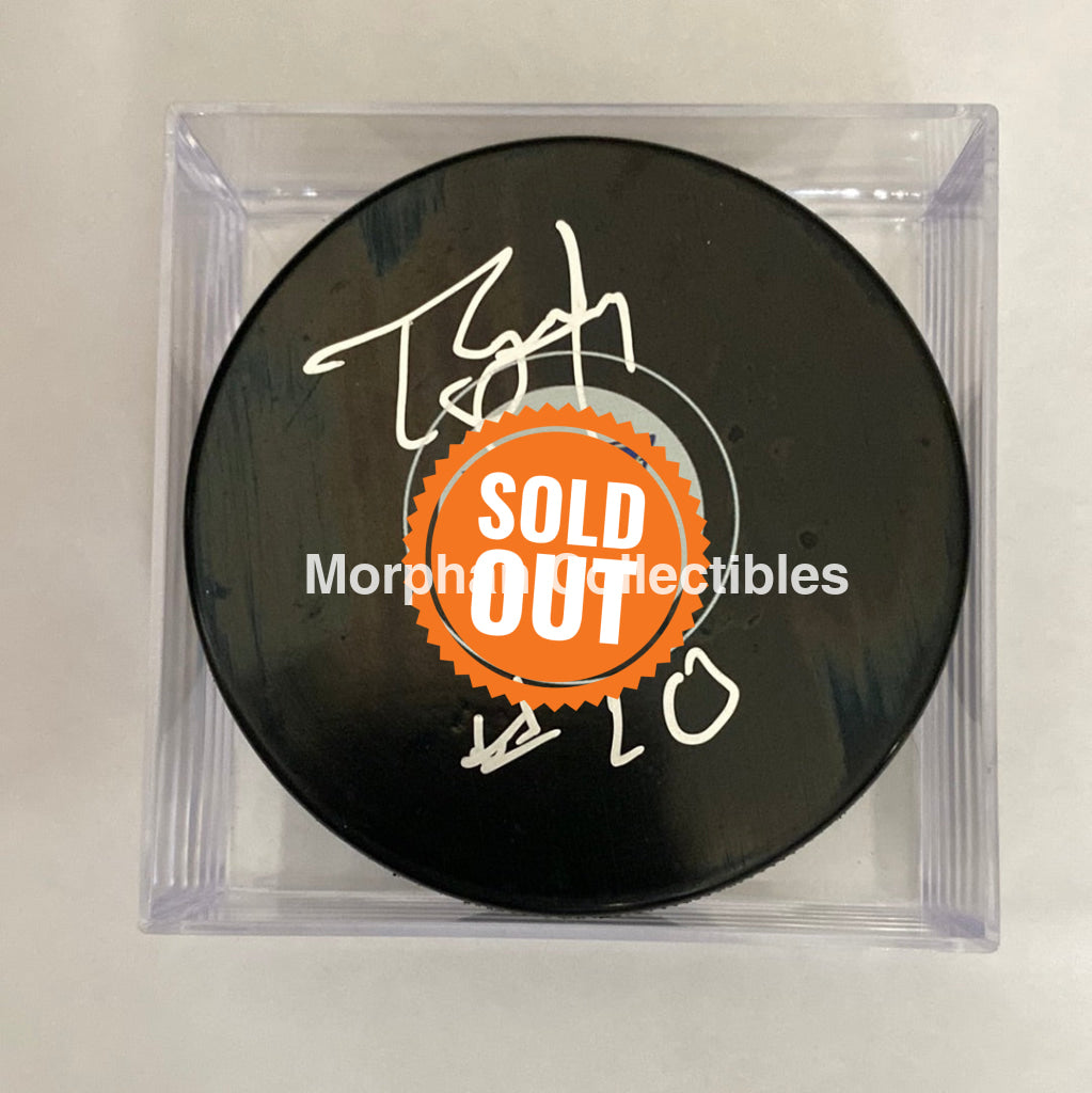 Tony Mckegney - Autographed Puck St Louis Blues