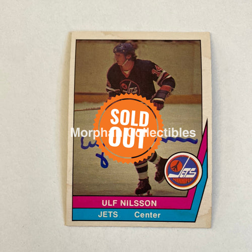 Ulf Nilsson - Autographed Card Opc 1977-78 Wha