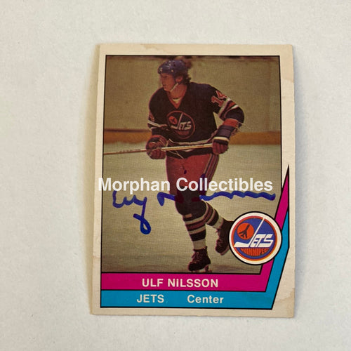 Ulf Nilsson - Autographed Card Opc 1977-78 Wha