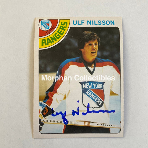 Ulf Nilsson - Autographed Card Opc 1978-79