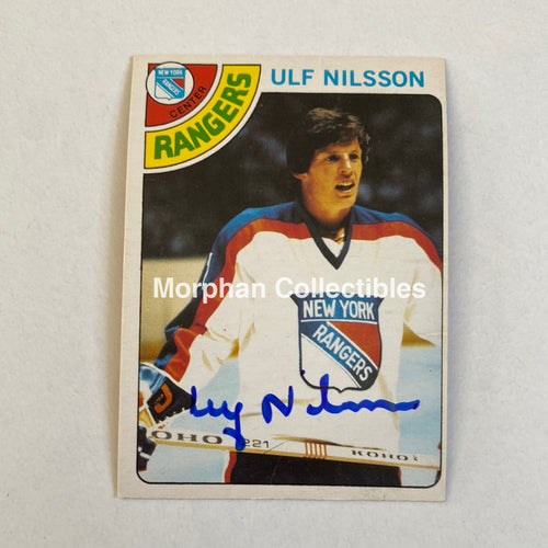 Ulf Nilsson - Autographed Card Opc 1978-79