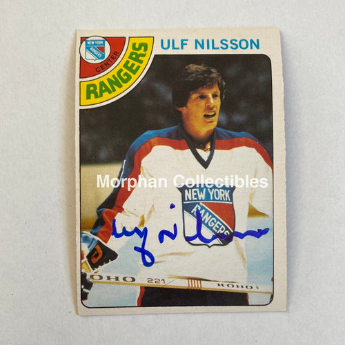 Ulf Nilsson - Autographed Card Opc 1978-79