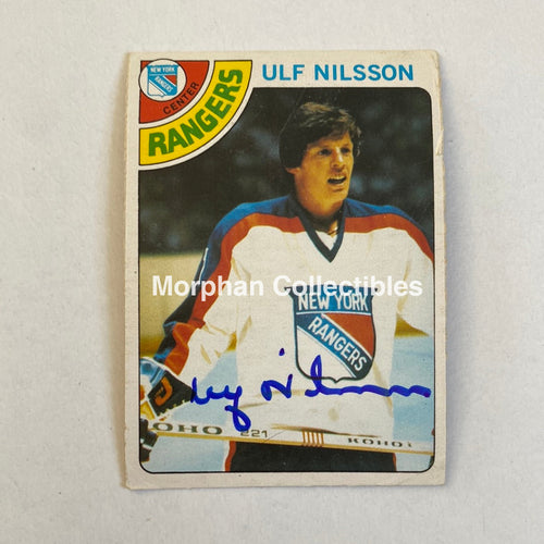Ulf Nilsson - Autographed Card Opc 1978-79