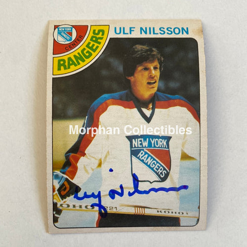 Ulf Nilsson - Autographed Card Opc 1978-79