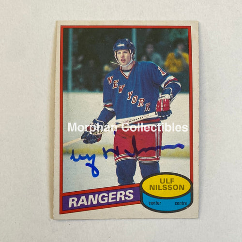 Ulf Nilsson - Autographed Card Opc 1980-81