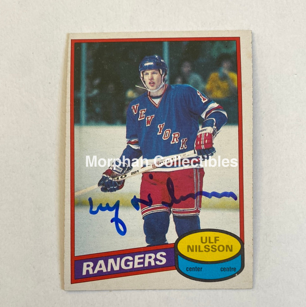 Ulf Nilsson - Autographed Card Opc 1980-81