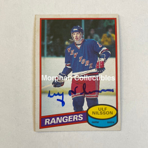Ulf Nilsson - Autographed Card Opc 1980-81