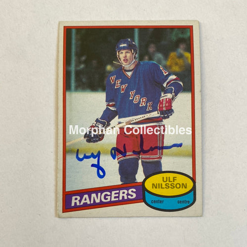 Ulf Nilsson - Autographed Card Opc 1980-81