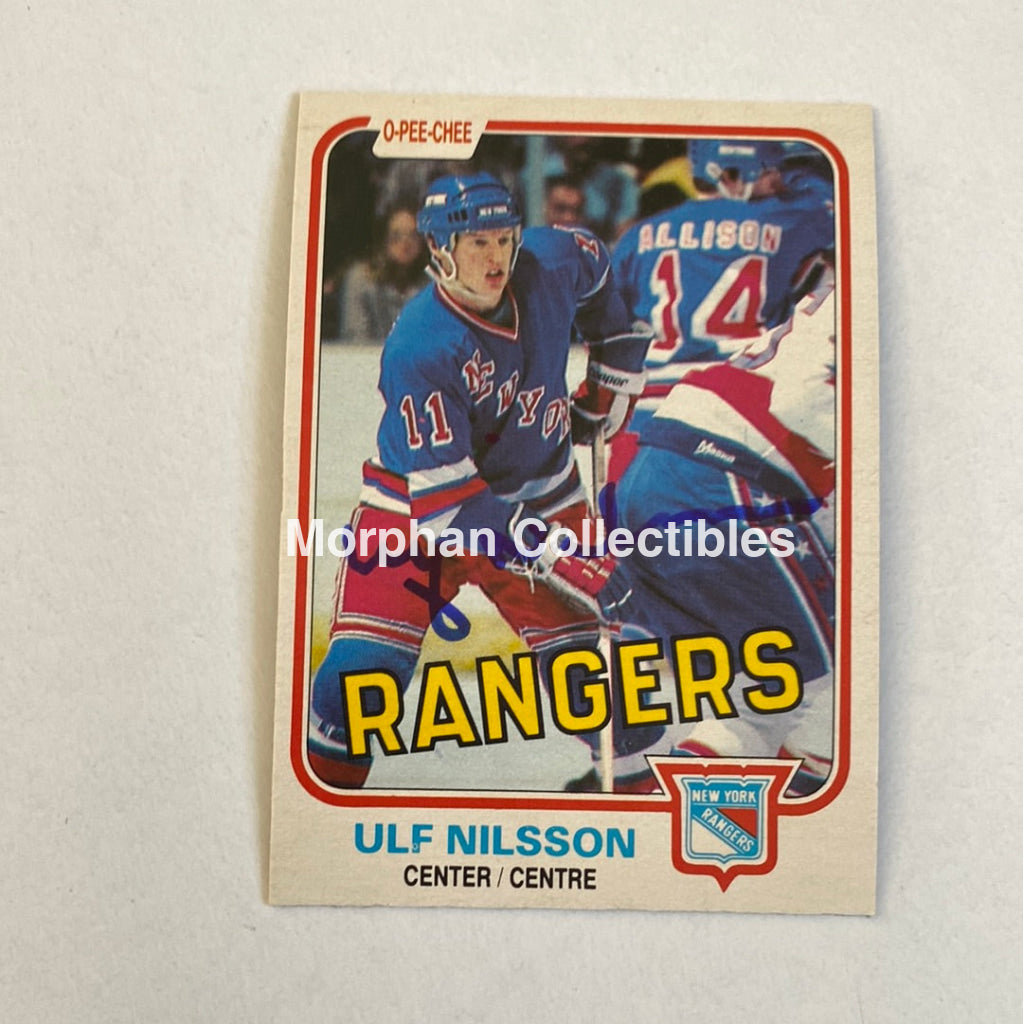 Ulf Nilsson - Autographed Card Opc 1981-82