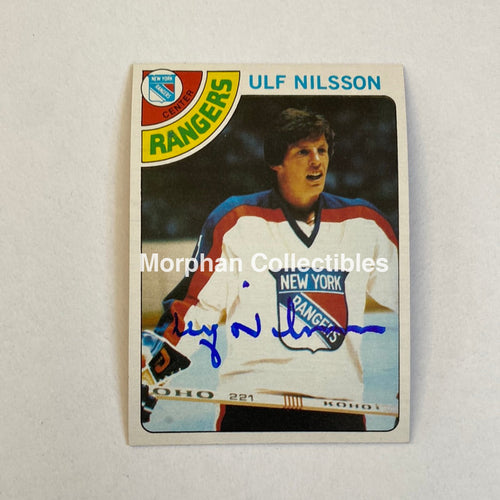 Ulf Nilsson - Autographed Card Topps 1978-79