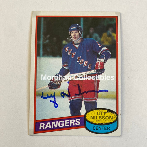 Ulf Nilsson - Autographed Card Topps 1980-81
