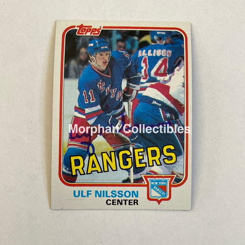 Ulf Nilsson - Autographed Card Topps 1981-82