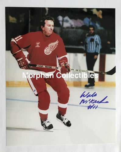 Walt Mckechnie - Autographed 8X10 Photo Detroit Red Wings